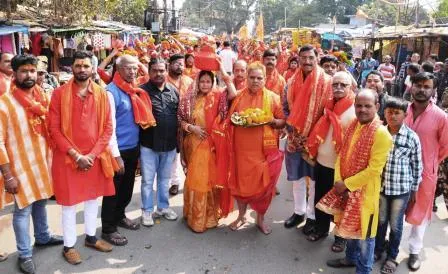 रांची के डोरंडा में निकाली गई कलश यात्रा