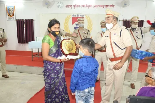 रांची पुलिस लाइन में मनाया गया पुलिस संस्मरण दिवस