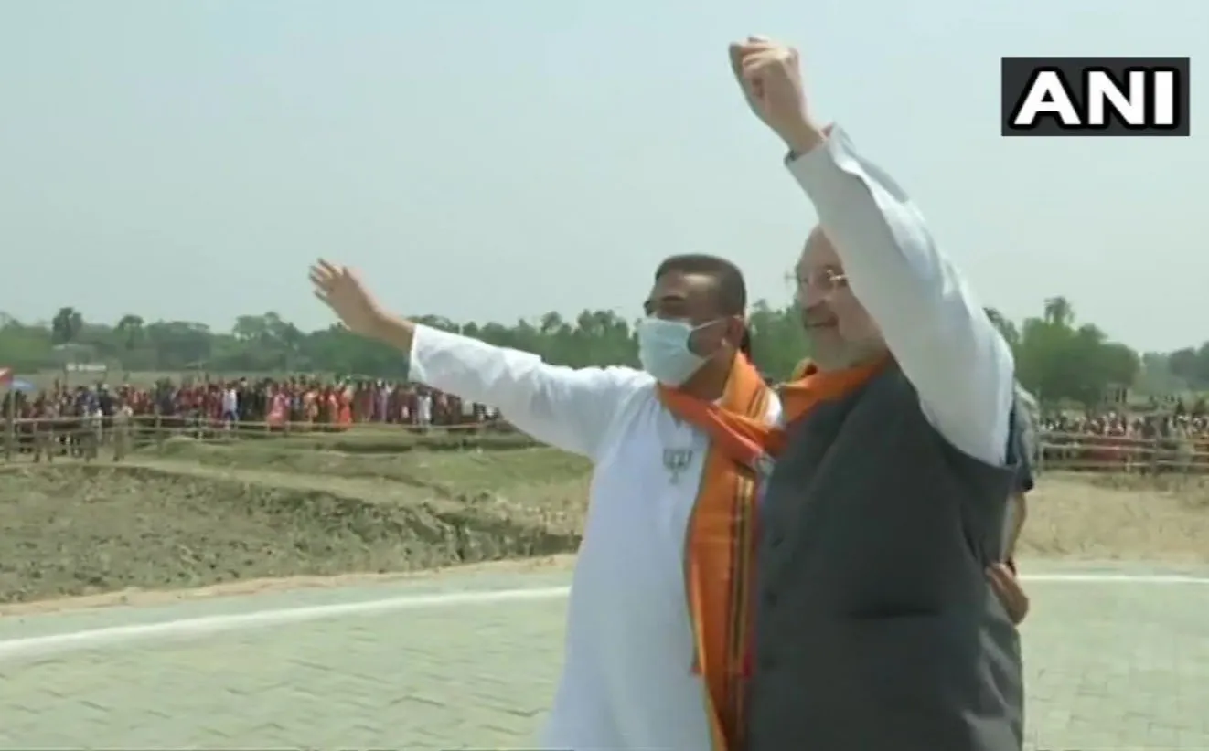 अमित शाह ने नंदीग्राम में किया रोड शो, बोले – नंदीग्राम में ममता हारीं तो पूरे बंगाल में हो जाएगा परिवर्तन
