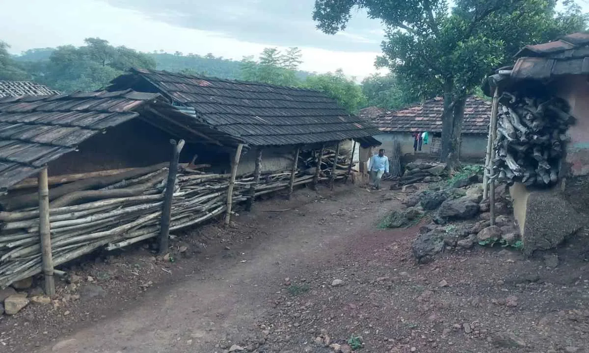 सीएम हेमंत का विधानसभा बरहेट का गांव बड़ा पत्थरचट्टी, भरी बरसात में पानी का जंग