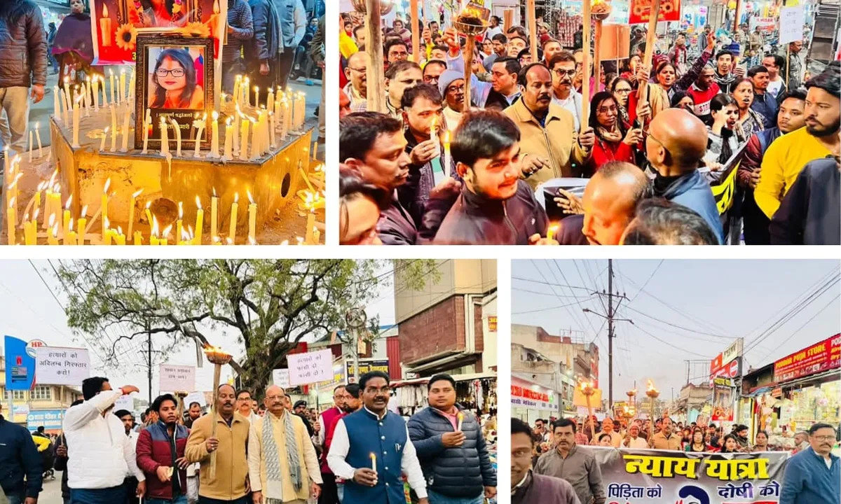 Hazaribagh news: अनिता देवी को न्याय दिलाने विधायक सहित सेकड़ों ग्रामीण सड़क पर उतरे, कैंडल मार्च व मसाल जुलूस का आयोजन