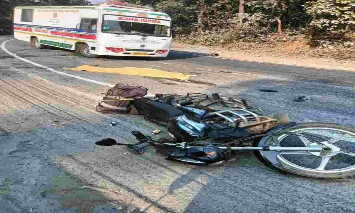 ACCIDENT: अज्ञात वाहन के चपेट में आने से बाइक सवार पति की मौत