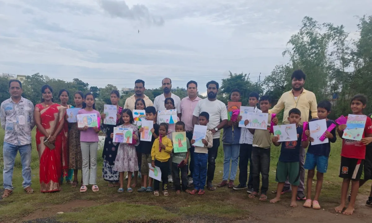 समर्पण चैरिटेबल ट्रस्ट ने पर्यावरण संरक्षण अभियान के तहत पेंटिंग प्रतियोगिता का किया आयोजन