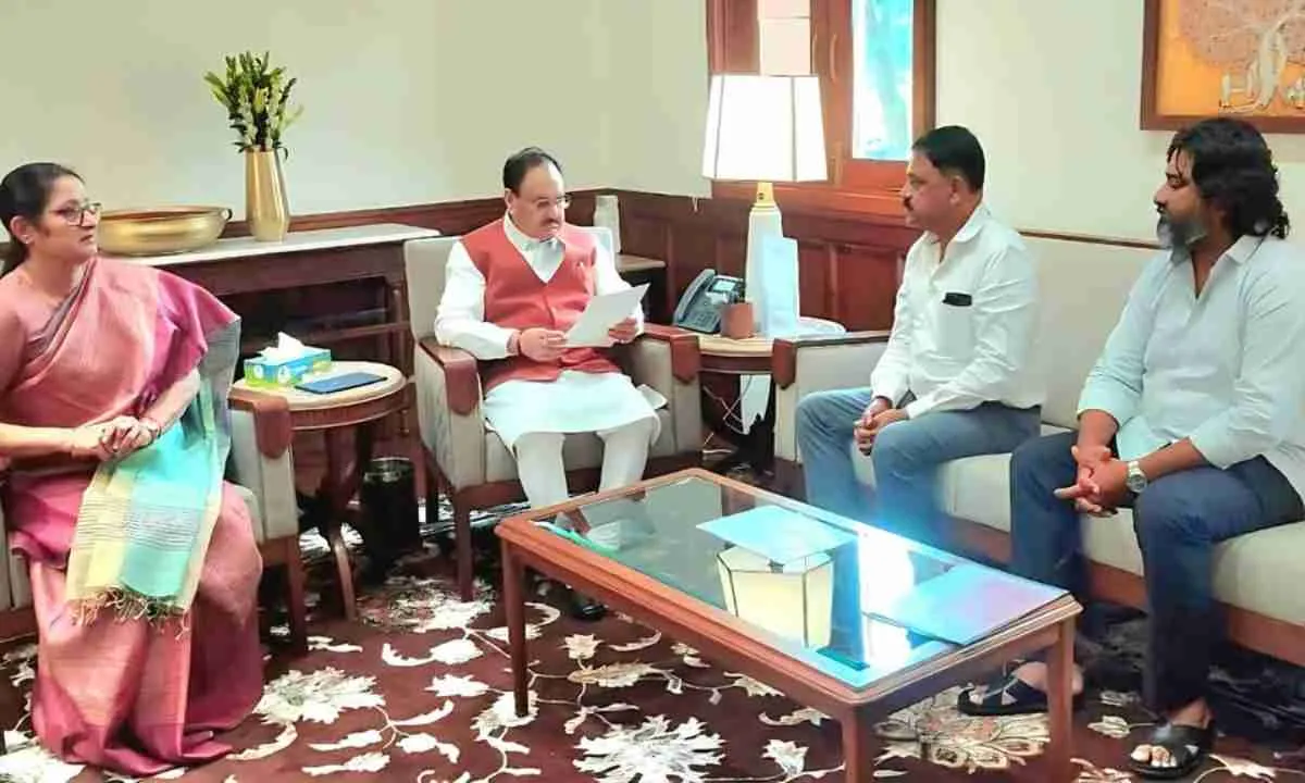 अन्नपूर्णा देवी, सुदिव्य कुमार व विजय हासंदा ने की केन्द्रीय मंत्री से शिष्टाचार भेंट, स्वास्थ्य सुविधाओं को सुदृढ़ करने की हुई चर्चा 