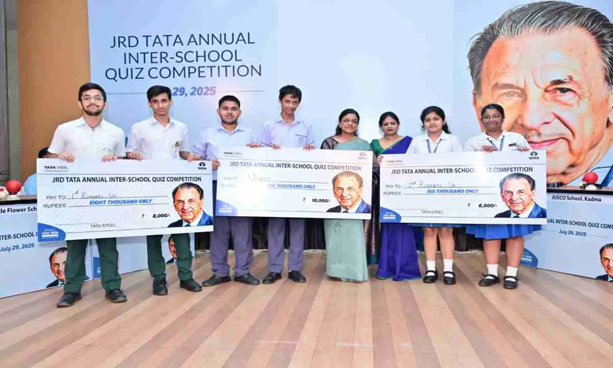 जेआरडी टाटा की 121वीं जयंती पर टाटा स्टील ने आयोजित की इंटर-स्कूल क्विज़ प्रतियोगिता