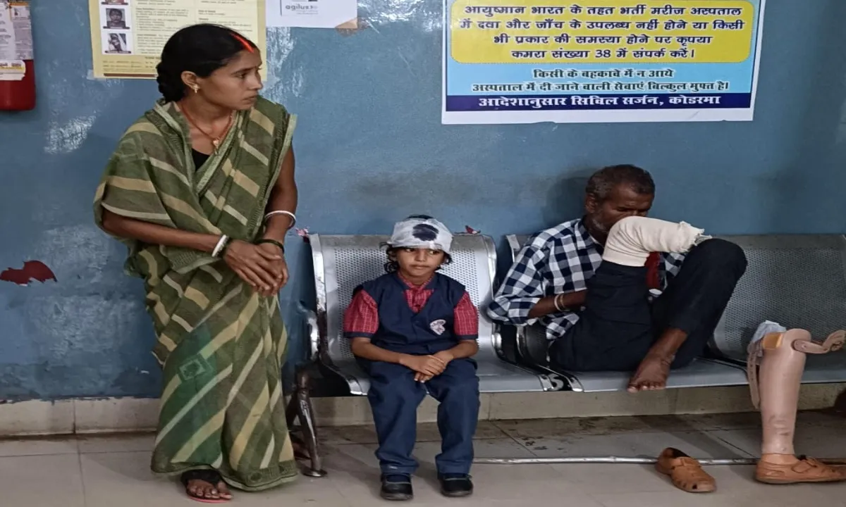 Koderma News: निजी स्कूल में हादसा, आधा दर्जन बच्चे एवं मजदूर घायल 