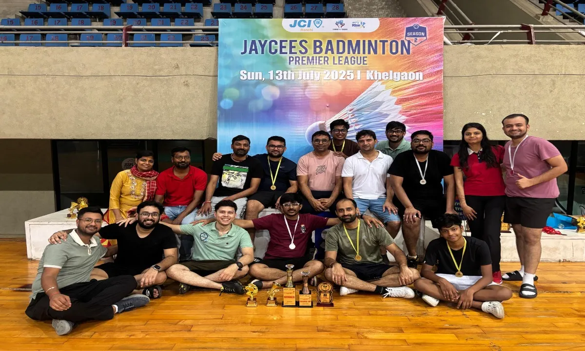Ranchi News: जेसीआई ने जेसी बैडमिंटन प्रीमियर लीग सीजन 2 का किया आयोजन 
