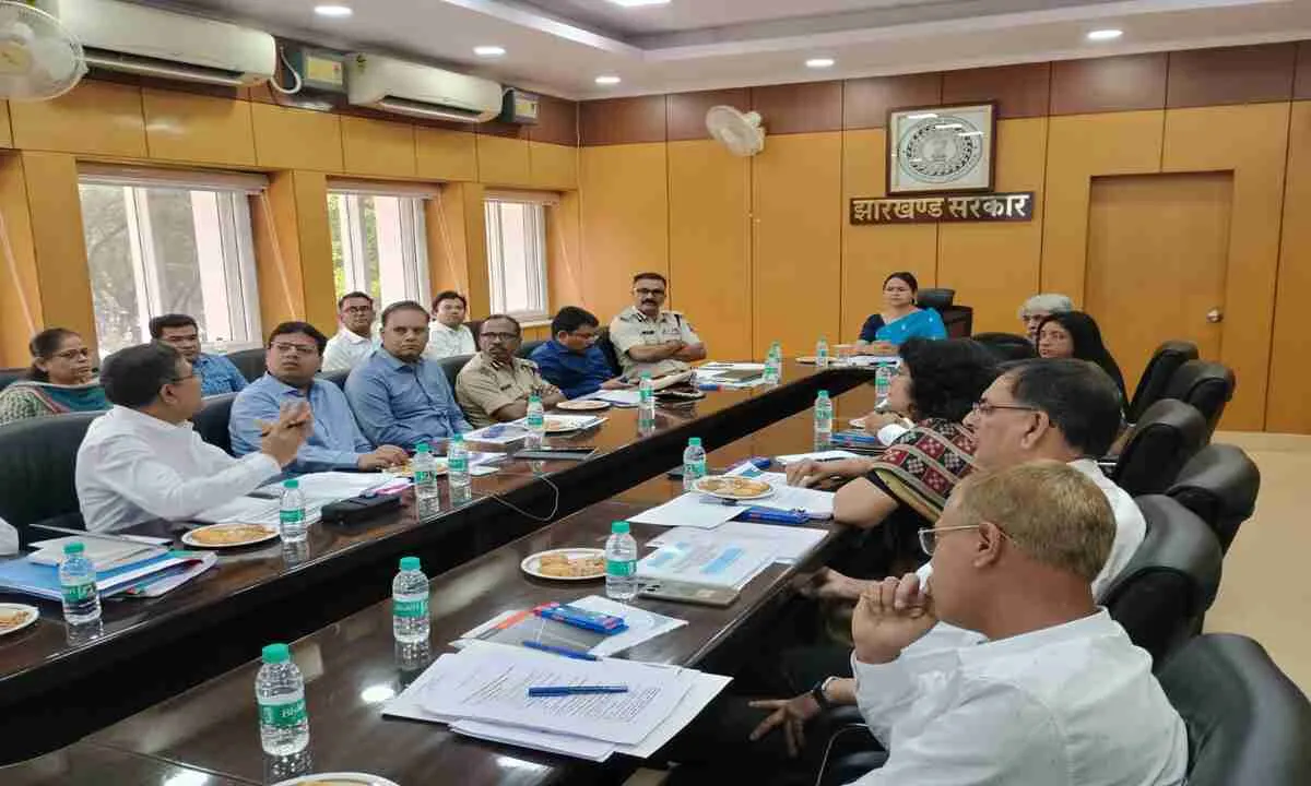 मुख्य सचिव और सेल के चेयरमैन के साथ बोकारो स्टील प्लांट के विभिन्न मसलों को लेकर समन्वय बैठक