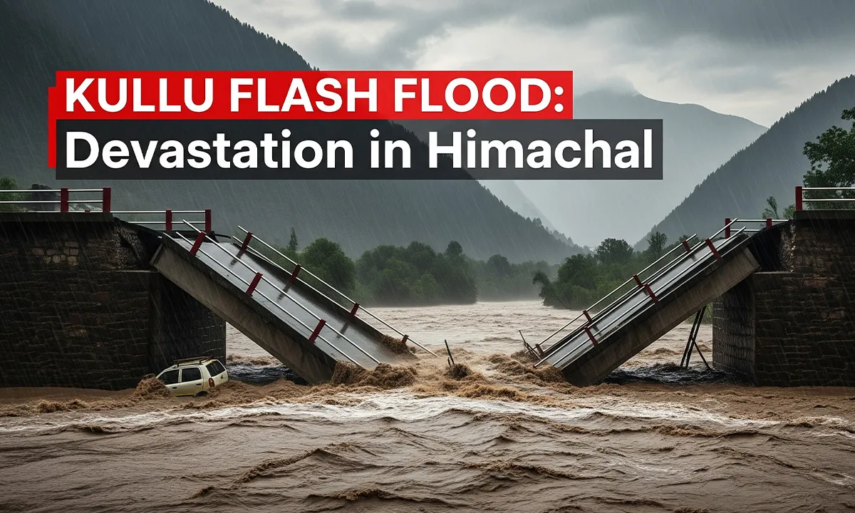 Himachal Flash Floods: लगघाटी में बादल फटने से भयंकर फ्लैश फ्लड, तीन दुकानें और पुल बहा