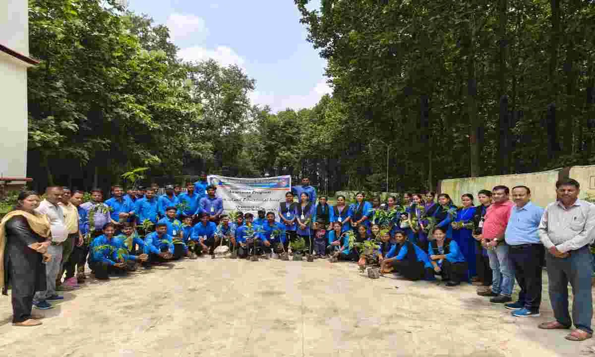 Giridih News: के एन बक्शी कॉलेज में “एक पेड़ माँ के नाम” अभियान की शुरुआत