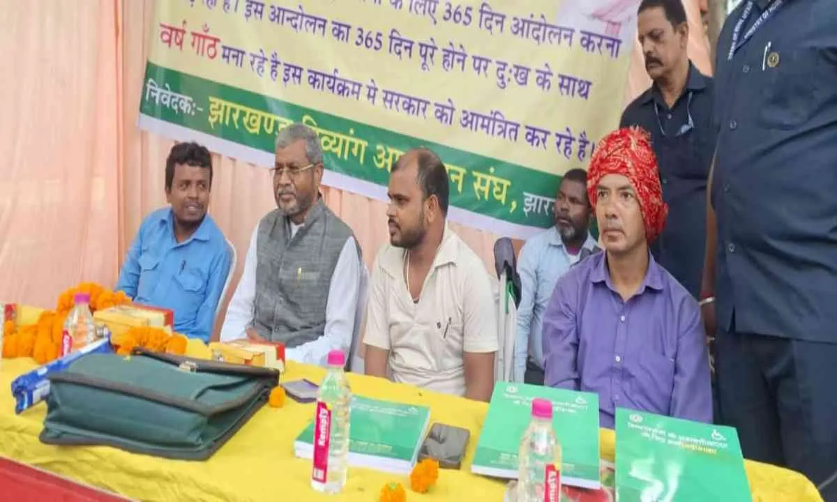 भाजपा सदन में उठाएगी दिव्यांग जन का मुद्दा: बाबूलाल मरांडी