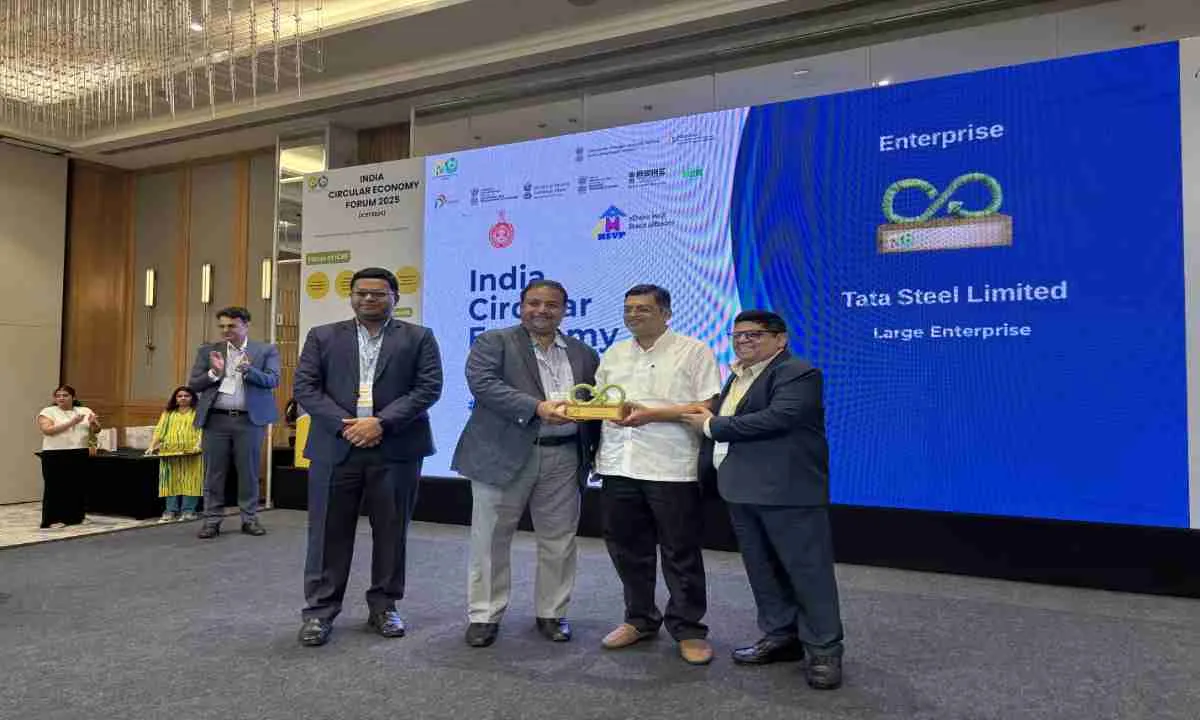 टाटा स्टील को इंडियन सर्कुलर इकोनॉमी फोरम द्वारा मिला प्रतिष्ठित 'एसीई अवार्ड'