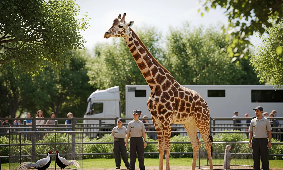 Ranchi news: चिड़ियाघर में जिराफ़ 