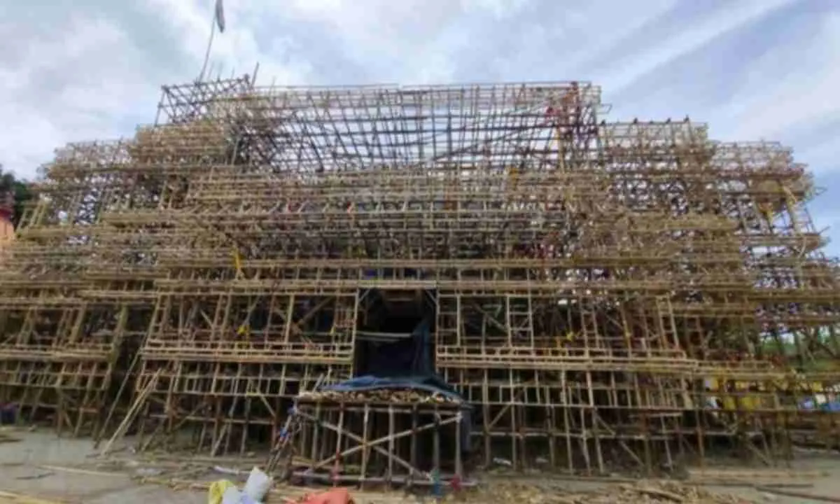 Ranchi News: जगन्नाथ नगर दुर्गापूजा समिति की ओर से भव्य आयोजन की तैयारी, बना रहा काल्पनिक मंदिर का प्रारूप