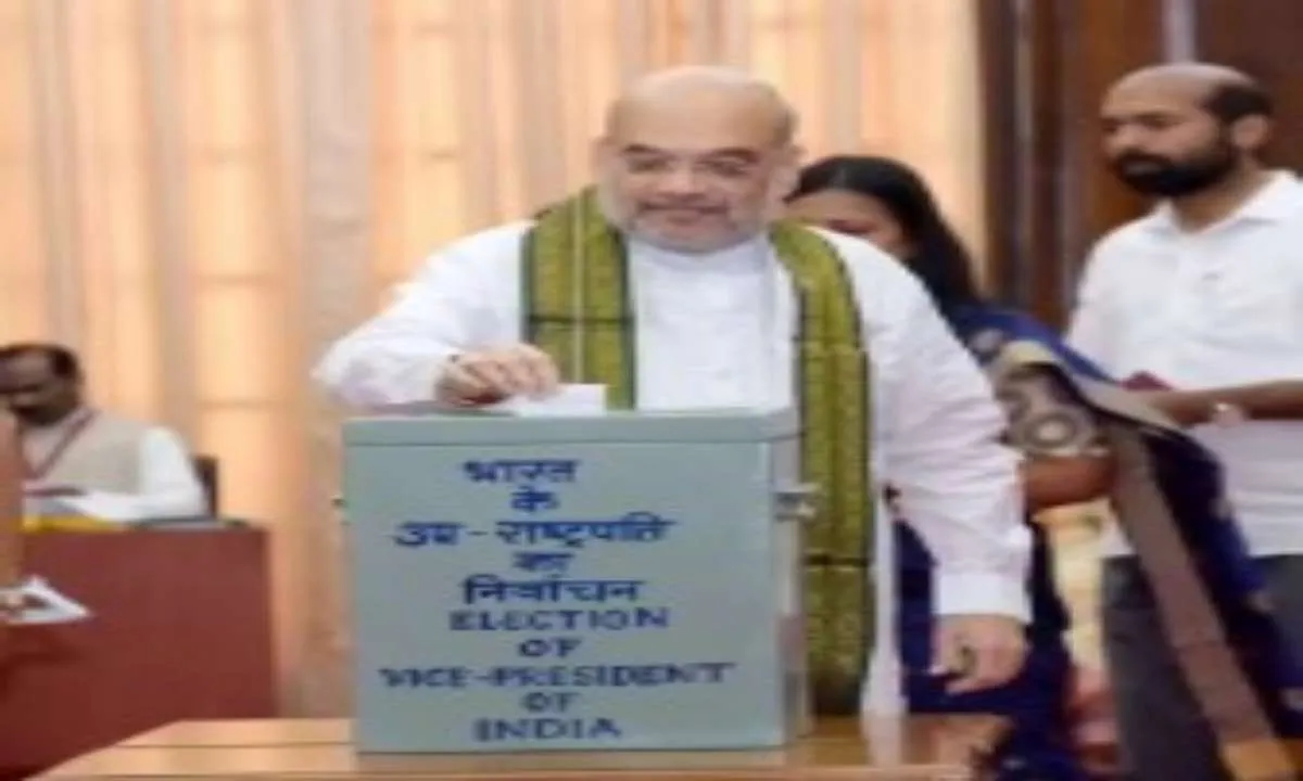 उप राष्ट्रपति चुनाव में मतदान जारी, प्रधानमंत्री मोदी ने सबसे पहले डाला वोट