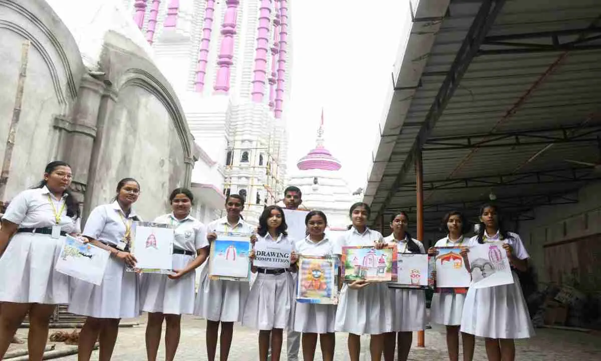 Ranchi News: डीपीएस के छात्रों ने उत्साहपूर्वक जगन्नाथ मंदिर में मनाया विश्व पर्यटन दिवस