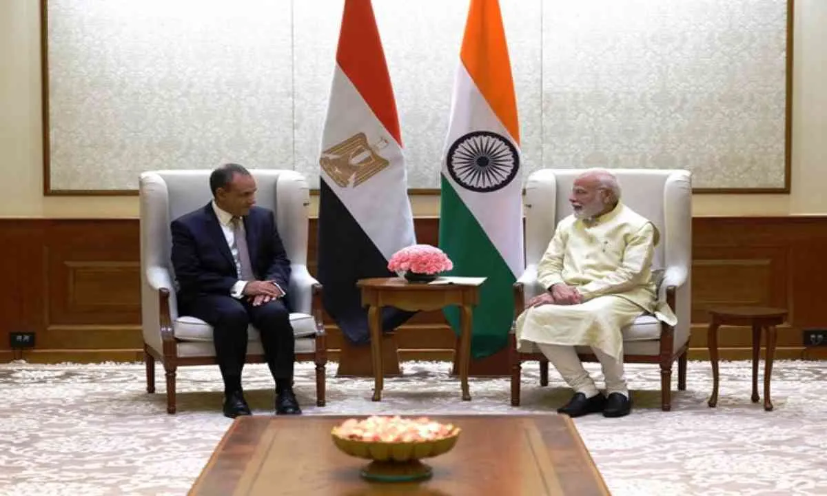 प्रधानमंत्री मोदी से मिले मिस्र के विदेश मंत्री डॉ. बद्र अब्देलती 