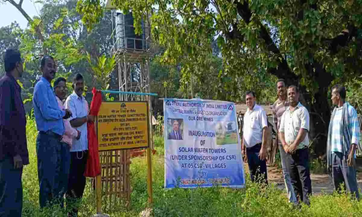 Chaibasa News: “जल ही जीवन है” अभियान के तहत पांच सौर जल मीनारों का उद्घाटन