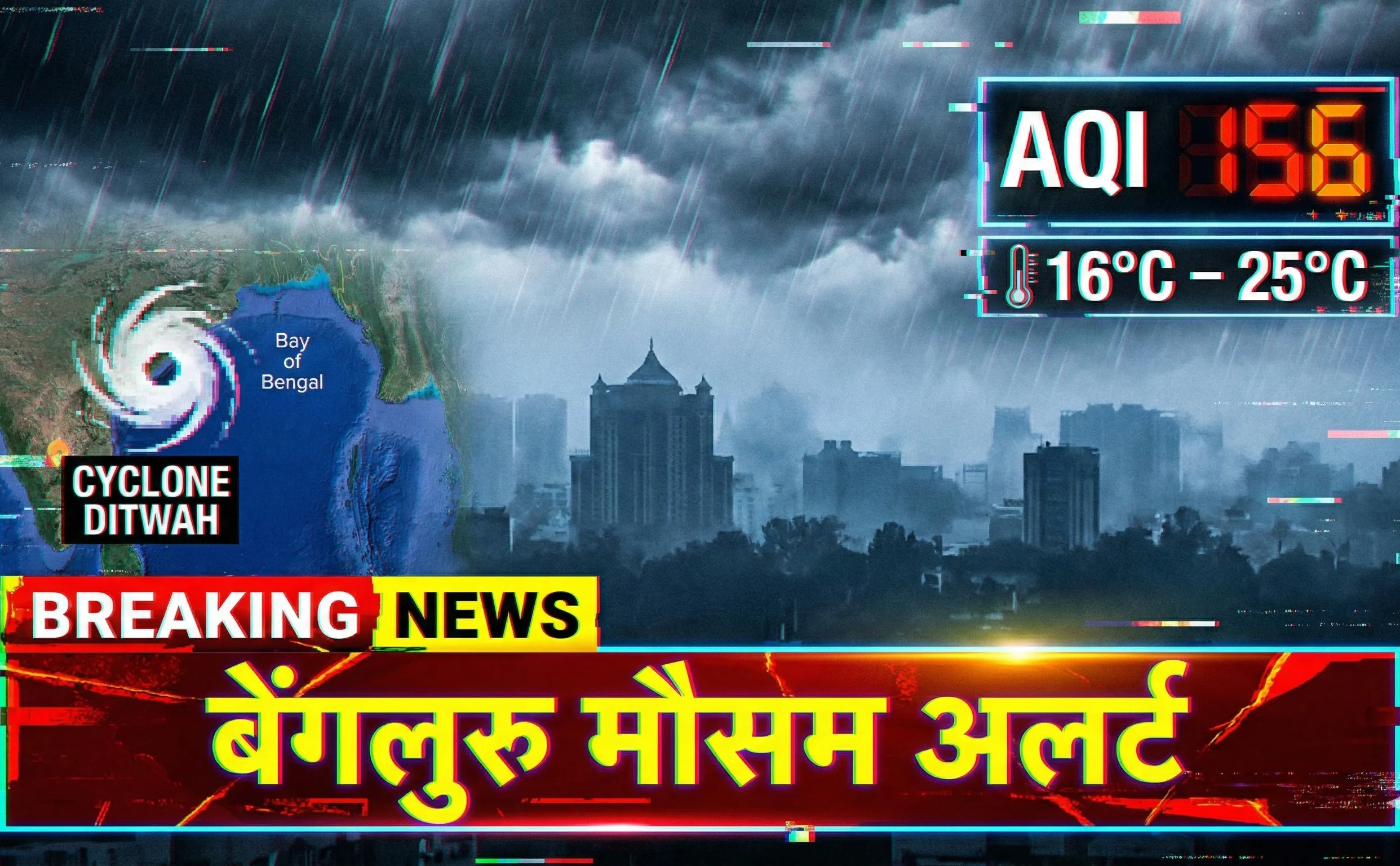 Bengaluru Weather Alert: तापमान 2 डिग्री नीचे, AQI खराब; ‘Ditwah’ से अगले दिनों में बारिश सम्भावना