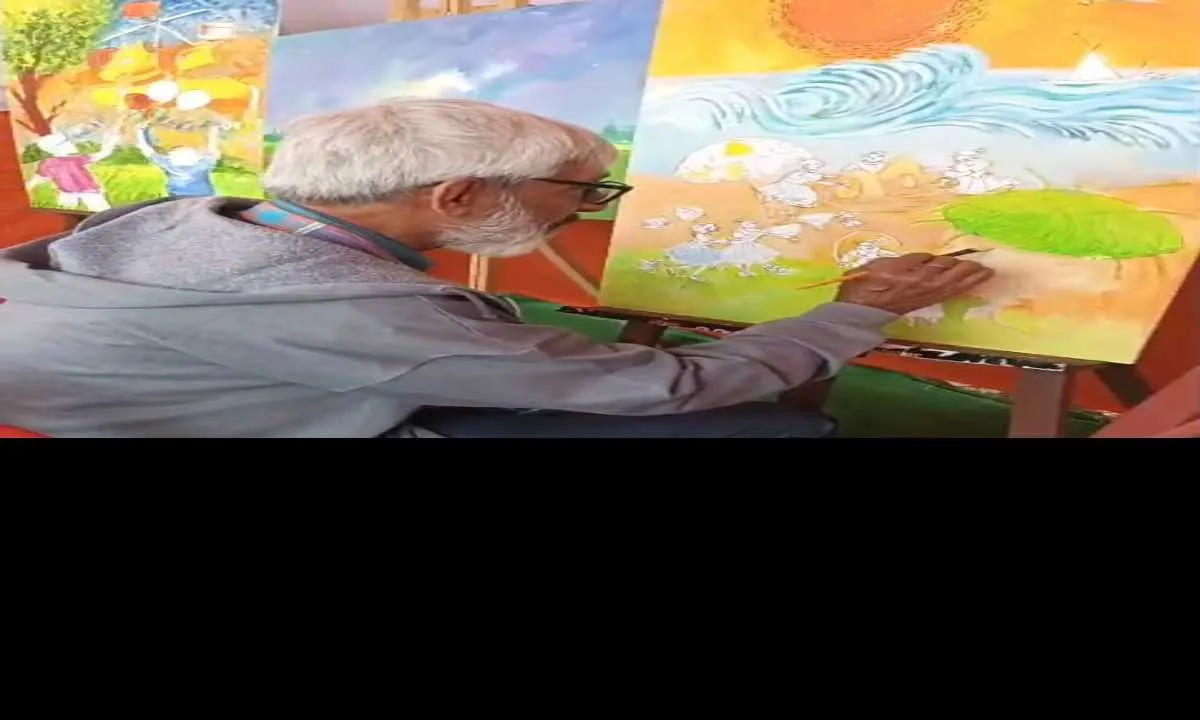 बाल मेला 2025 में विप्लव दा का दार्शनिक चित्र प्रदर्शित, किसानों को मिली सब्जी उत्पादन की ट्रेनिंग