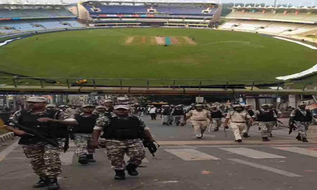 भारत-SA वनडे मैच से पहले सुरक्षा के पुख्ता इंतजाम, 5000 जवान तैनात