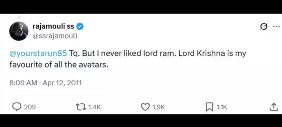 SS राजामौली पर हिंदू सेना ने किया FIR: वीडियो वायरल, बोले थे- राम नहीं पसंद