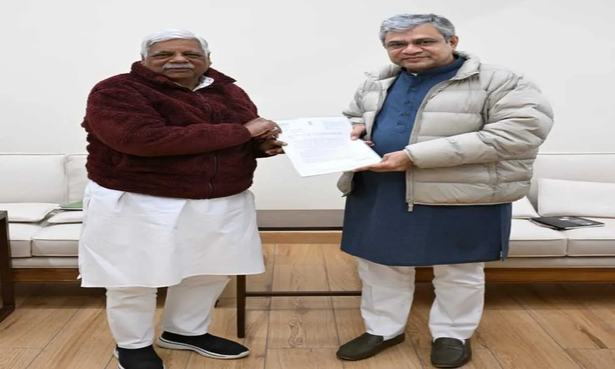 Palamu News: रेल मंत्री से मिले सांसद विष्णु दयाल राम, दो नई रेल लाइनों पर मिले आश्वासन