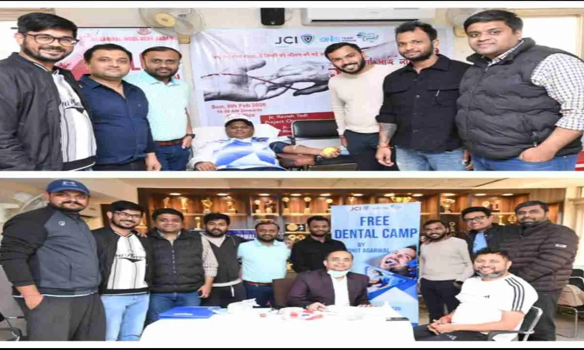जेसीआई रांची ने लगाया निःशुल्क दंत चिकित्सा व रक्तदान शिविर