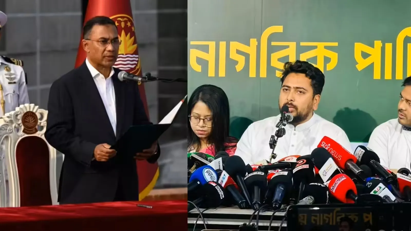 बांग्लादेश: नाहिद इस्लाम का तारिक रहमान पर भारत-अवामी लीग मिलीभगत का आरोप, भ्रष्टाचारियों को मंत्री बनाया