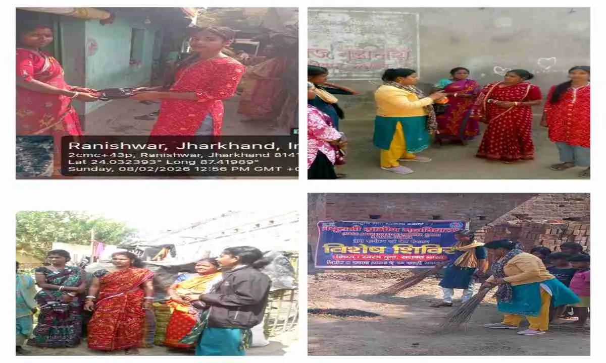 रानीश्वर बागतिपारा में एनएसएस इकाई-3 का स्वच्छता अभियान, ग्रामीणों को किया जागरूक