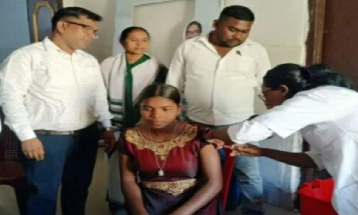 Sahebganj News: HPV टीकाकरण अभियान शुरू, सर्वाइकल कैंसर से बचाव का बड़ा कदम