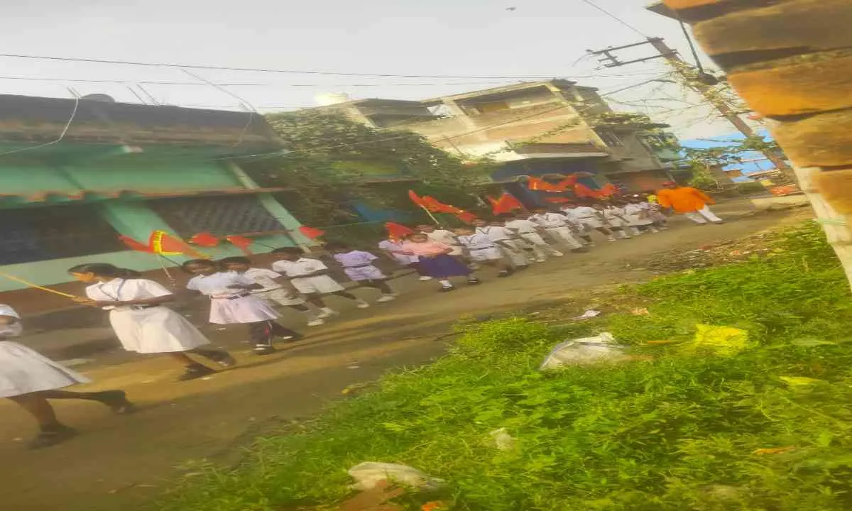 Sahebganj News: हिंदू नव वर्ष के पावन अवसर पर सरस्वती शिशु मंदिर में भव्य आयोजन