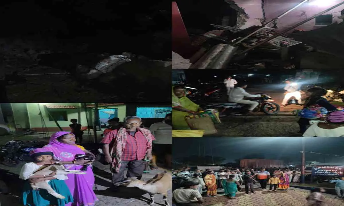 Dhanbad News: भू-धंसान से कोहराम, तीन-चार घर जमींदोज, कई लोगों के दबे होने की आशंका