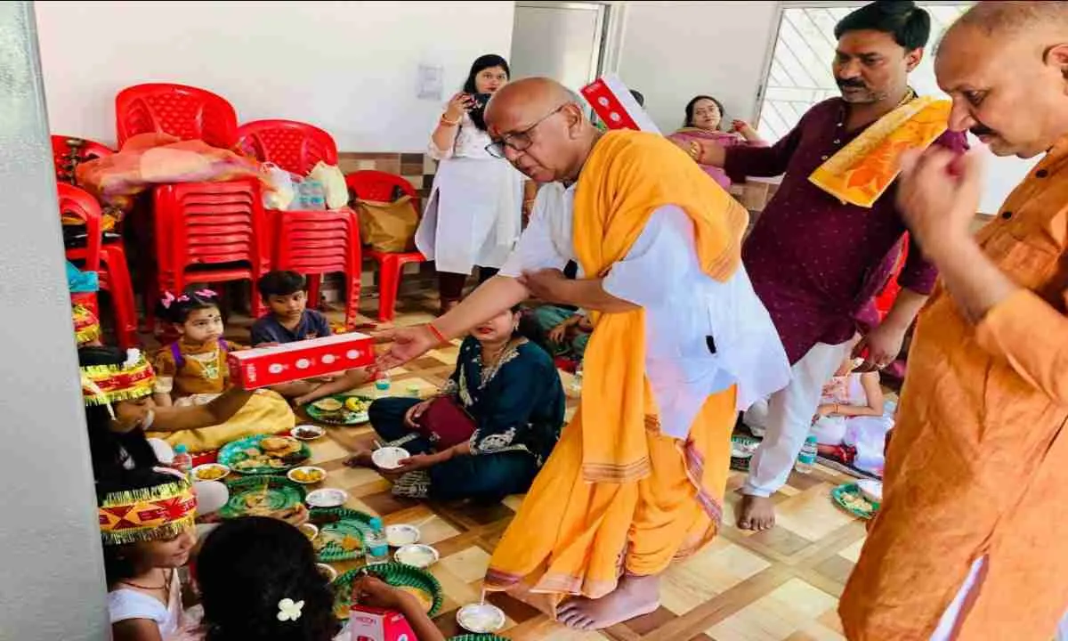 Jamshedpur News: सनातन सदन और गोसेवा केंद्र का भूमिपूजन, सरयू राय की बड़ी पहल