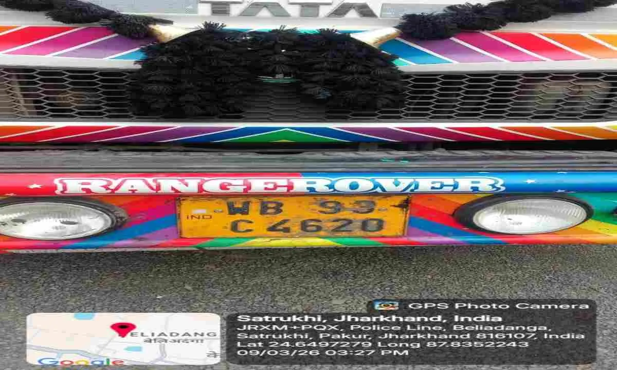 Pakur News: अवैध गिट्टी लदा एक हाईवा जब्त, पुलिस की आगे की जांच जारी