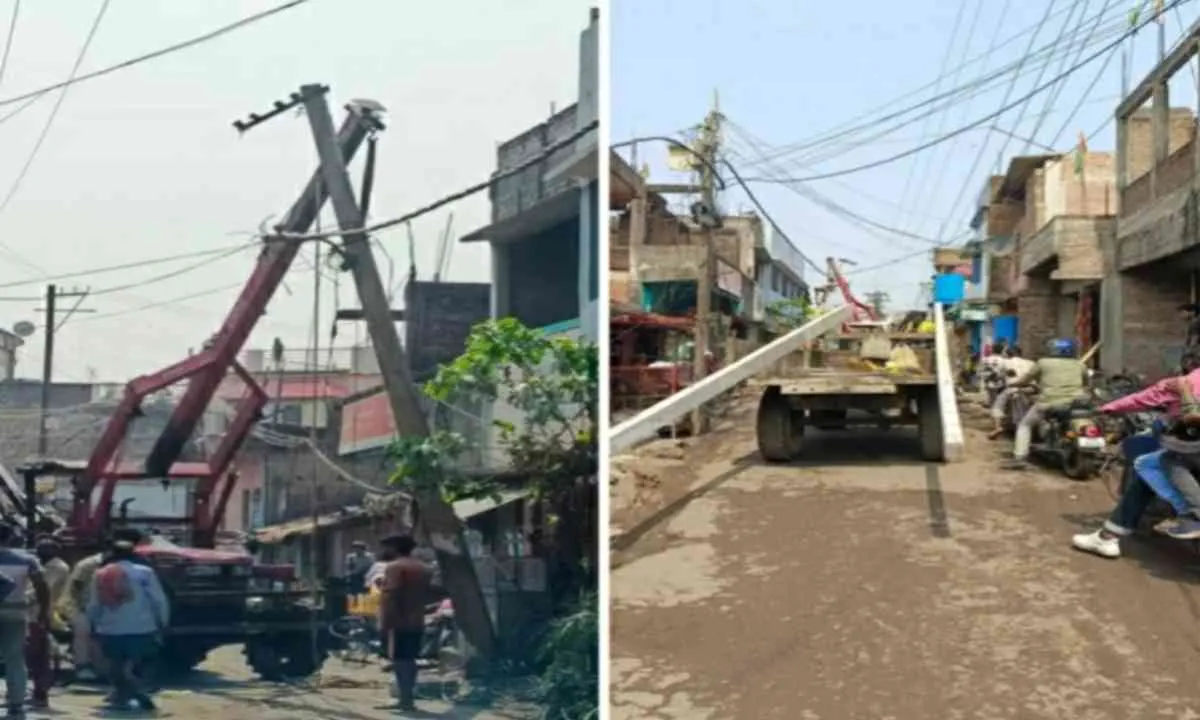 Sahebganj News : पहली ही आंधी-बारिश में चरमराई विद्युत व्यवस्था, बिजली गुल से लोगों को भारी परेशानी