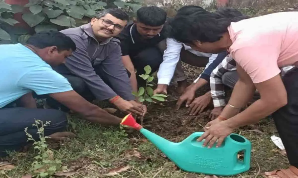 Sahebganj News : विश्व जल दिवस पर जल संरक्षण का संकल्प, वृक्षारोपण कार्यक्रम आयोजित