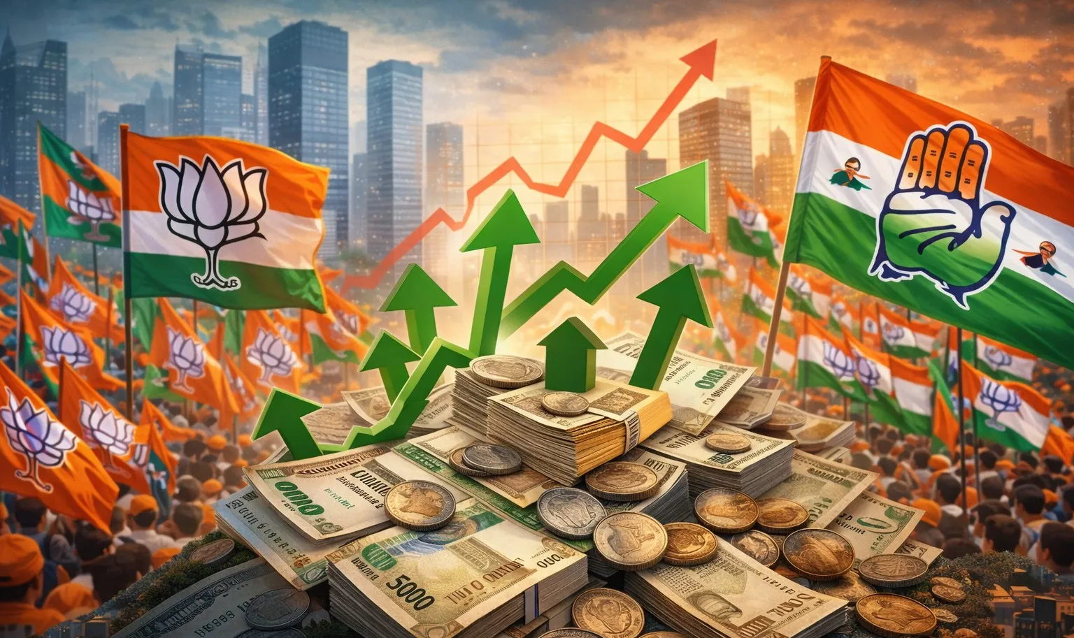 ADR रिपोर्ट: भाजपा को 2024-25 में 6074 करोड़ का दान, कांग्रेस को महज 517 रुपये