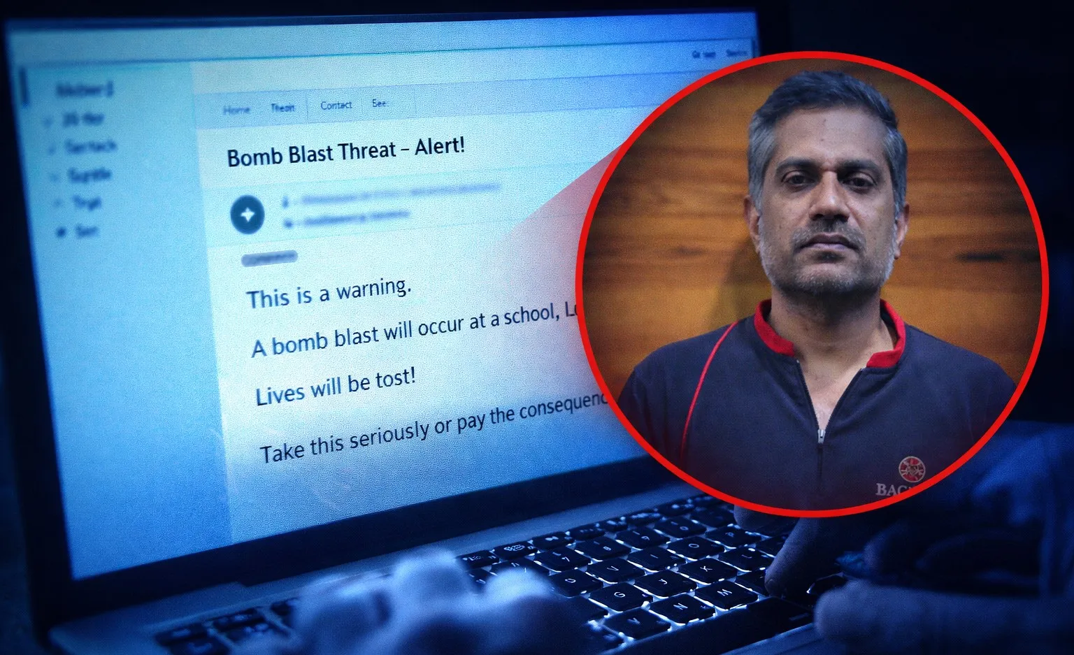 यही भेजता था बम धमकी वाला मैसेज: देशभर में स्कूल और अदालत को बनाया था निशाना, गिरफ्तार 