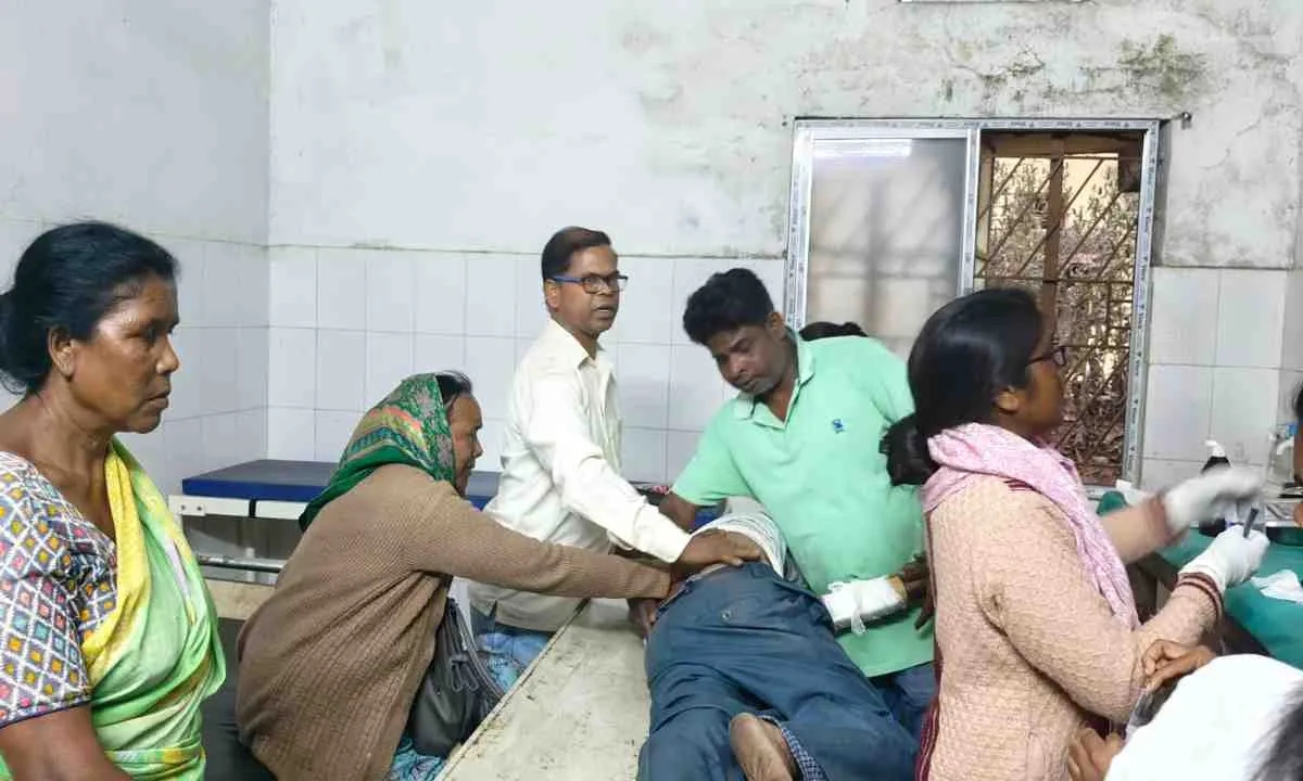 Dumka News : होली के दिन सड़क हादसा, बाइक टक्कर में तीन लोग गंभीर घायल