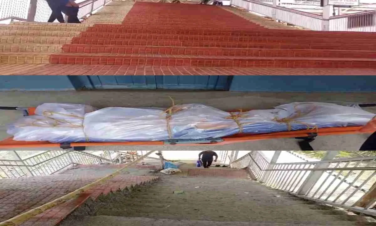 गोमो स्टेशन की खड़ी सीढ़ियां बनीं जानलेवा, प्लेटफॉर्म पहुंचने से पहले यात्री की मौत