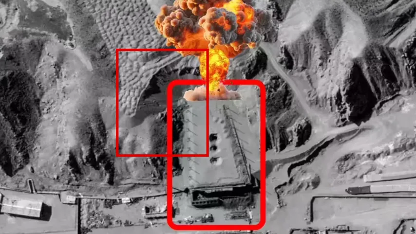 US B-2 ने ईरान के तालेघन-2 पर GBU-57 बंकर बस्टर गिराए? सैटेलाइट तस्वीरों में दिखे 3 गड्ढे