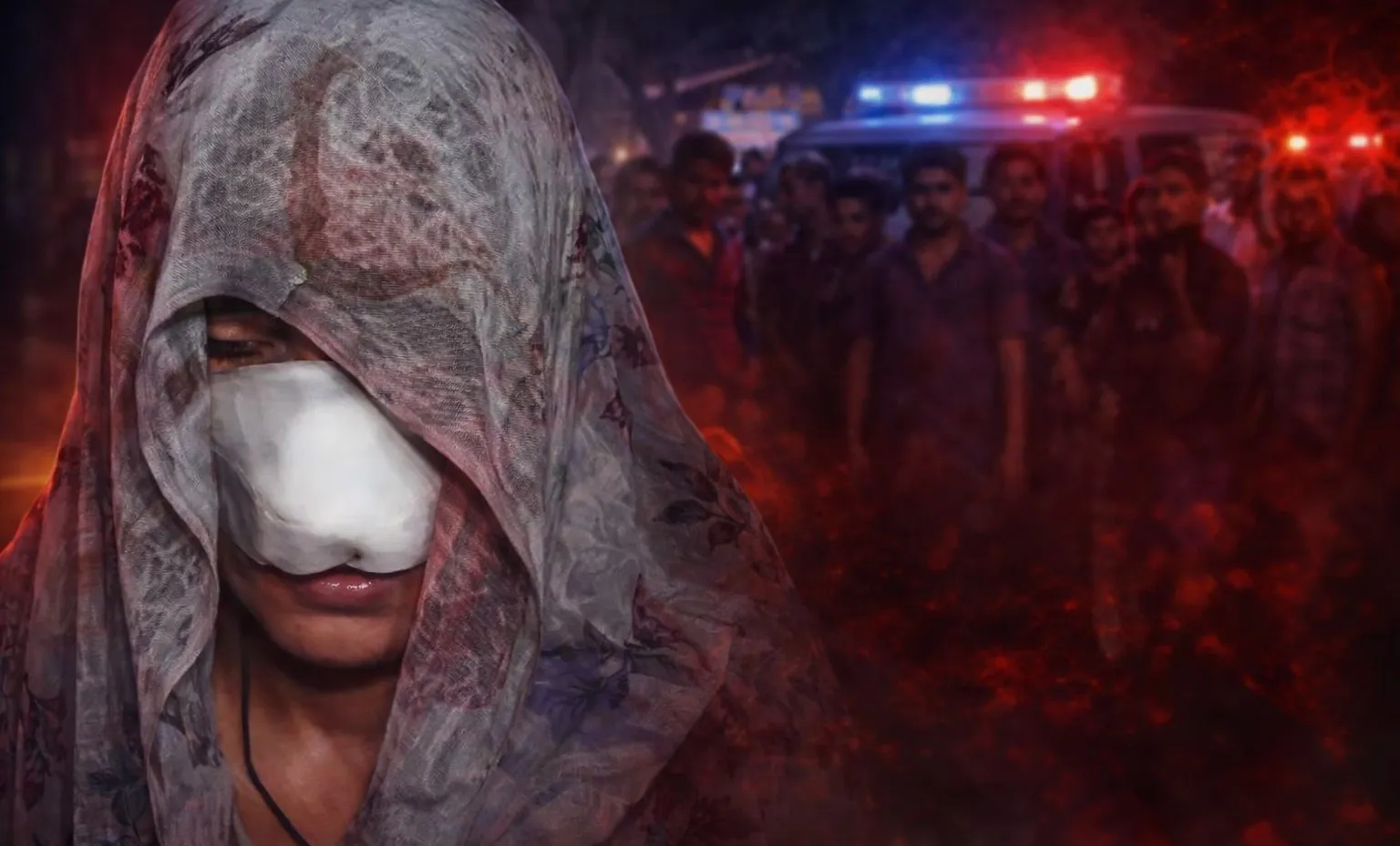 खौफनाक वारदात: पति ने पत्नी का चेहरा बिगाड़ा, नाक का हिस्सा तक नहीं बचा