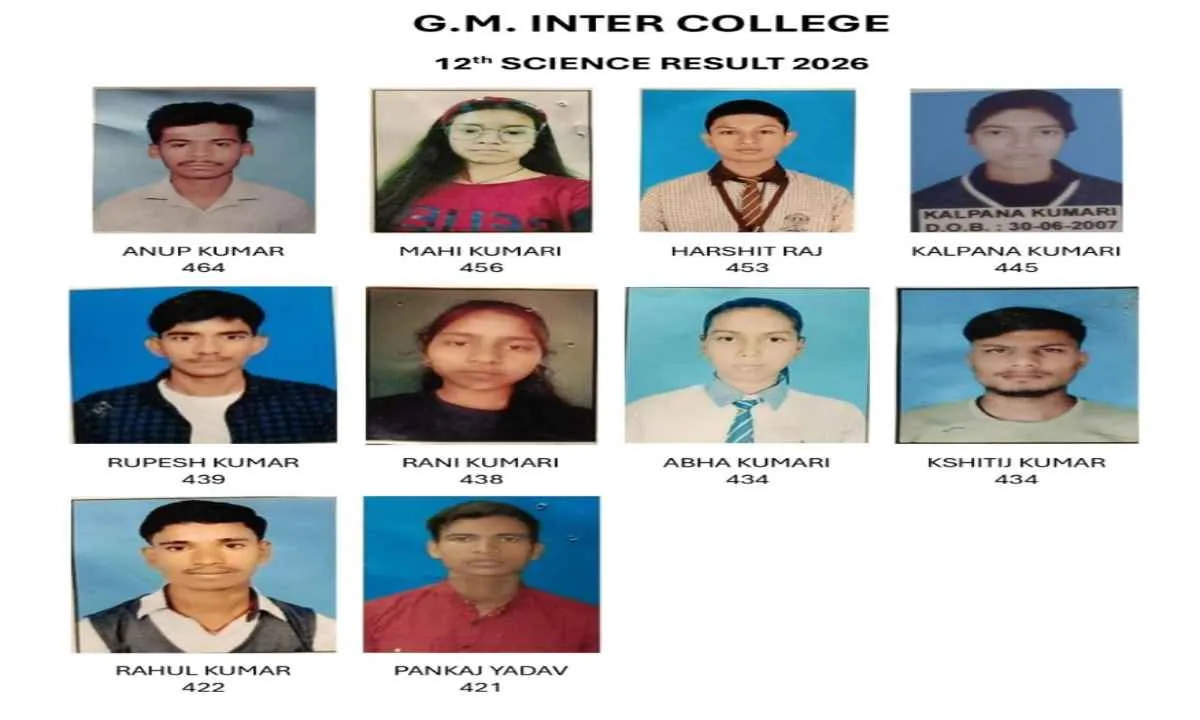 Hazaribagh News: 12वीं बोर्ड में जीएम कॉलेज का दबदबा, कला 97% और वाणिज्य 100% परिणाम   