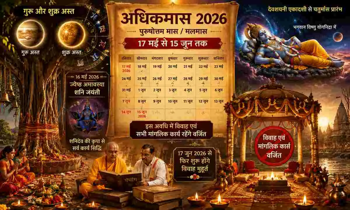 17 मई से शुरू होगा अधिकमास, विवाह और मांगलिक कार्यों पर लगेगा विराम