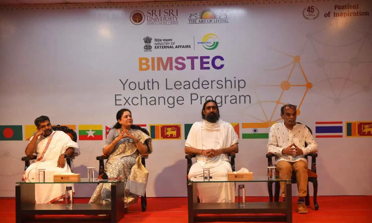 श्री श्री विश्वविद्यालय में BIMSTEC युवा कार्यक्रम का भव्य समापन
