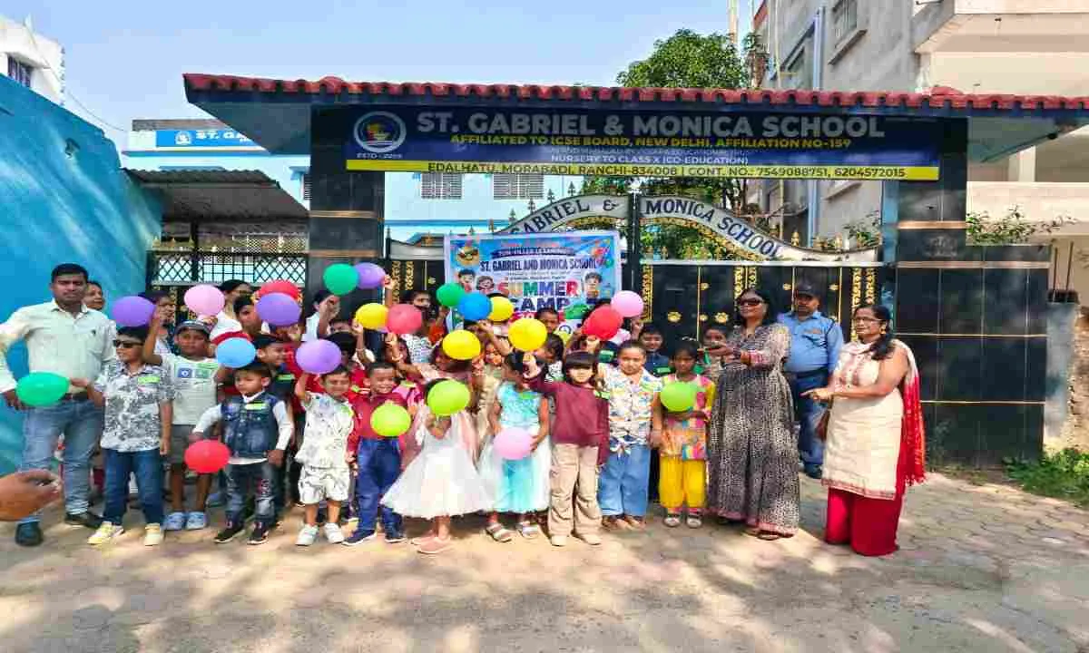 Ranchi News: संत गैब्रिएल एंड मोनिका स्कूल एदलहातू मोराबादी में समर कैंप का आयोजन