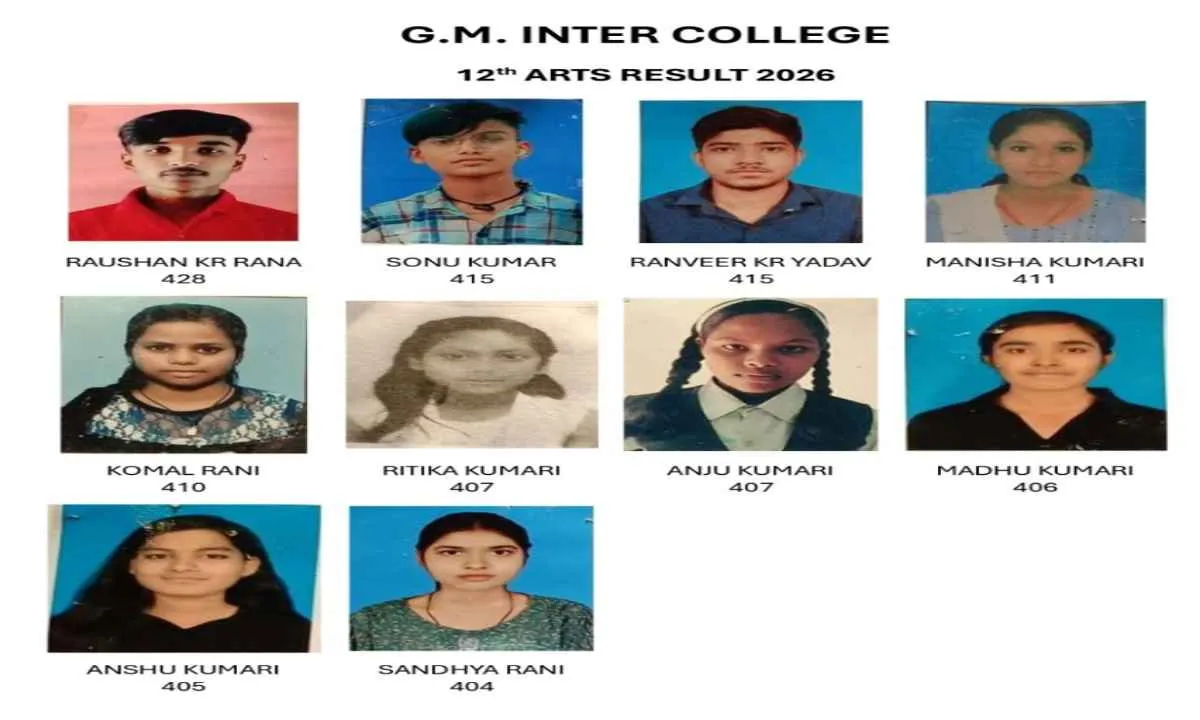 Hazaribagh News: 12वीं बोर्ड में जीएम कॉलेज का दबदबा, कला 97% और वाणिज्य 100% परिणाम
