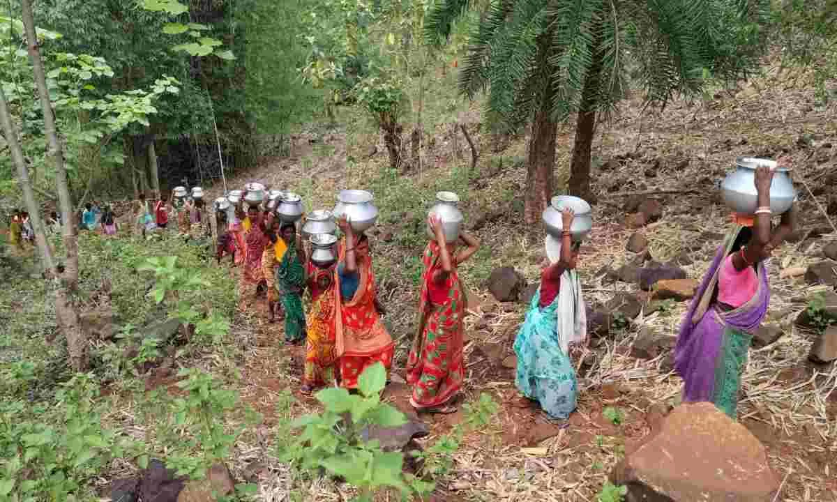 Dumka News: छह महीने से पानी के लिए तरस रहे नामोडीह पहाड़िया टोला के ग्रामीण