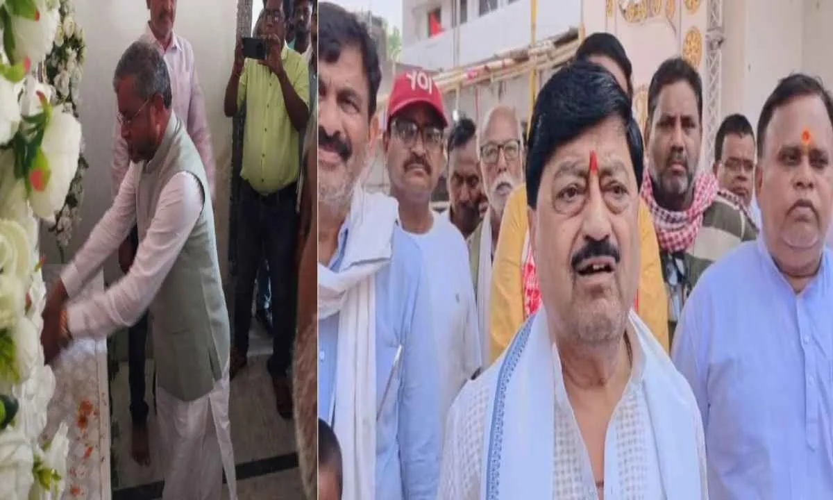 बाबूलाल मरांडी और रविन्द्र पांडेय ने माधवलाल सिंह को दी श्रद्धांजलि, कहा - ऐसे बेदाग जननेता बिरले होते हैं